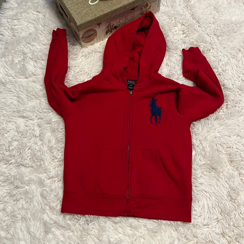 Red POLO hoddie